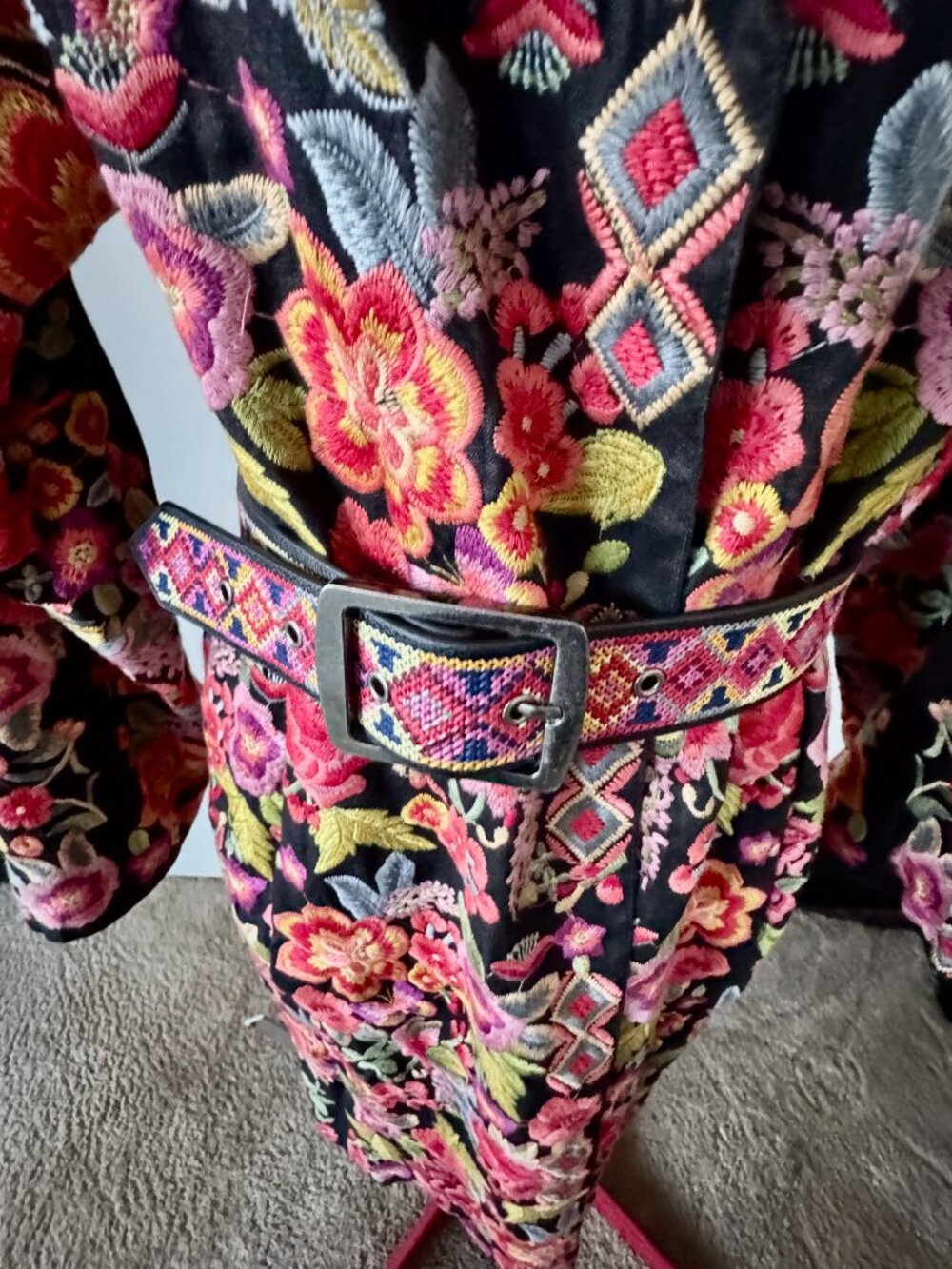 Johnny Was BIYA Fully Embroidered Jacket Coat US Large - Picture 2 of 16